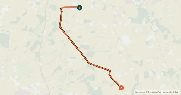 Kartenübersicht der Radroute Radroute 41-42