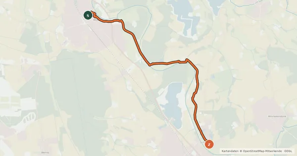 Kartenübersicht der Radroute Radroute 41-48
