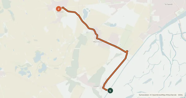 Kartenübersicht der Radroute Radroute 41-53