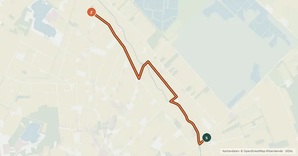 Kartenübersicht der Radroute Radroute 42-44