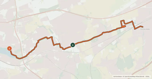 Kartenübersicht der Radroute Radroute 42-46
