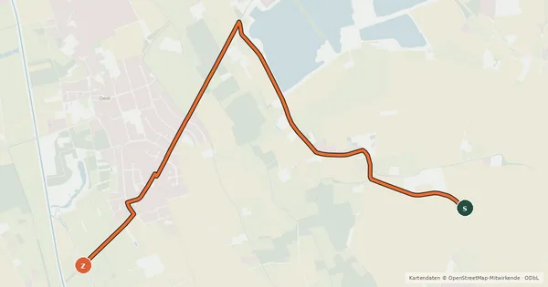 Kartenübersicht der Radroute Radroute 42-58