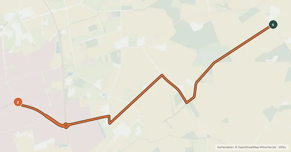 Kartenübersicht der Radroute Radroute 42-63