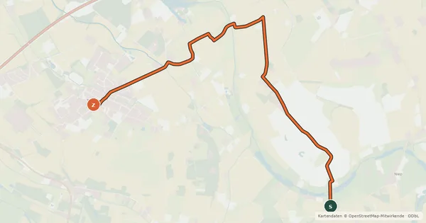 Kartenübersicht der Radroute Radroute 42-80