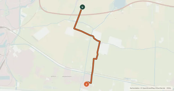 Kartenübersicht der Radroute Radroute 43-46