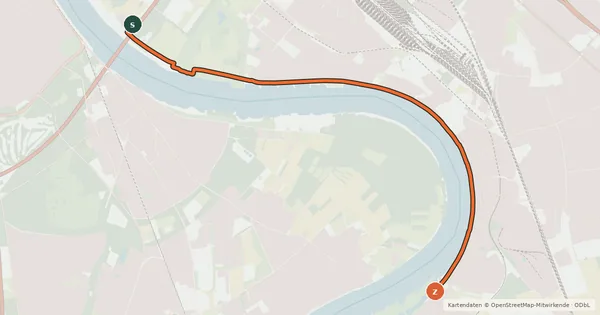 Kartenübersicht der Radroute Radroute 44-45