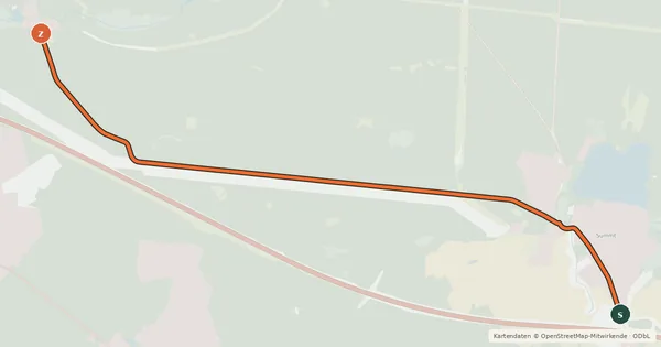 Kartenübersicht der Radroute Radroute 44-89