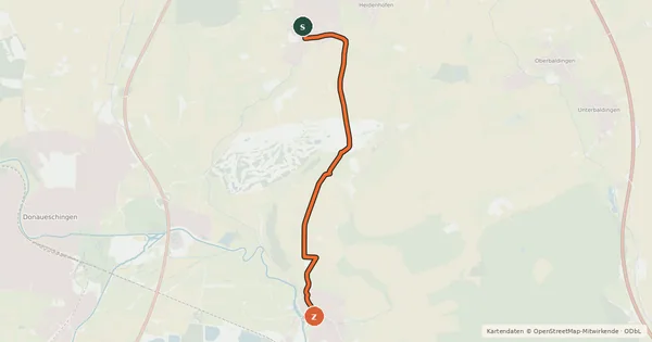 Kartenübersicht der Radroute Radroute 45-55