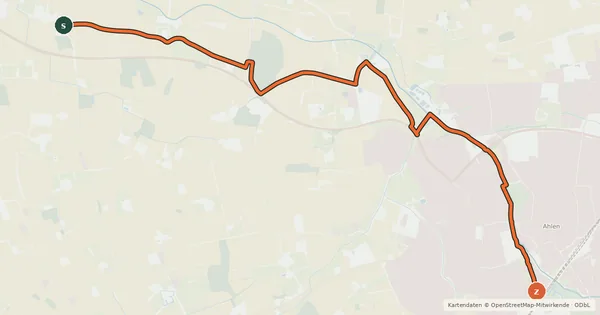 Kartenübersicht der Radroute Radroute 45-64