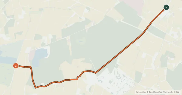 Kartenübersicht der Radroute Radroute 45-78