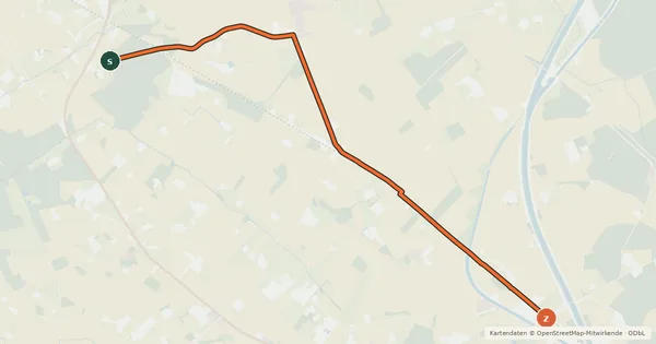 Kartenübersicht der Radroute Radroute 45-95