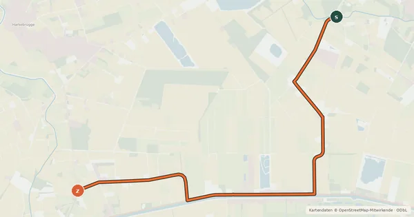 Kartenübersicht der Radroute Radroute 46-79