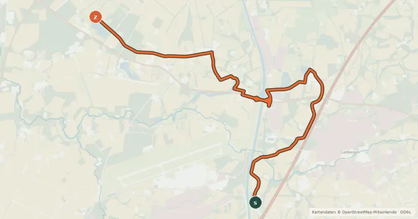 Kartenübersicht der Radroute Radroute 46-82