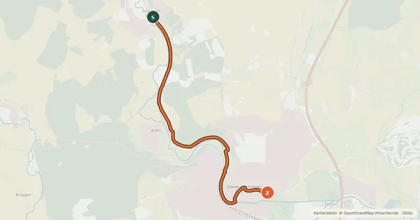 Kartenübersicht der Radroute Radroute 47-53