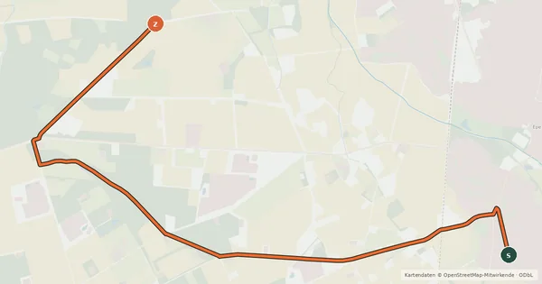 Kartenübersicht der Radroute Radroute 47-90