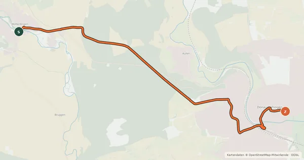Kartenübersicht der Radroute Radroute 48-53