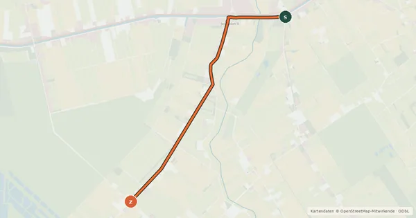 Kartenübersicht der Radroute Radroute 48-59