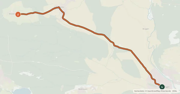 Kartenübersicht der Radroute Radroute 49-51