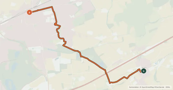 Kartenübersicht der Radroute Radroute 49-78