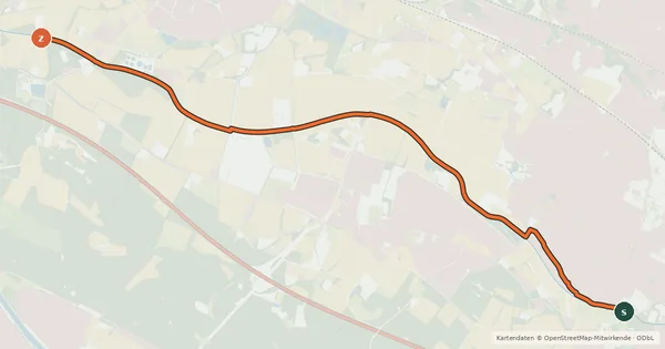 Kartenübersicht der Radroute Radroute 5-45