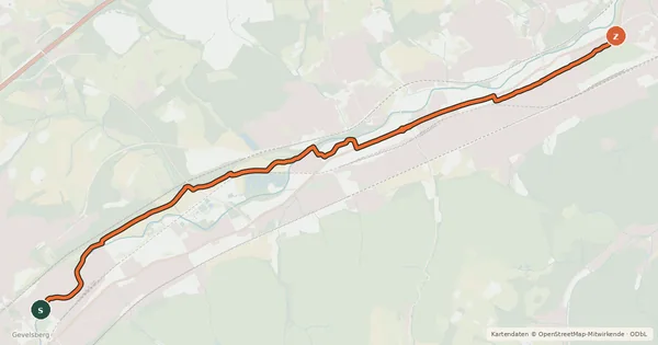 Kartenübersicht der Radroute Radroute 5-70