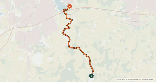 Kartenübersicht der Radroute Radroute 51-53