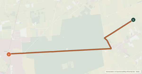 Kartenübersicht der Radroute Radroute 51-60