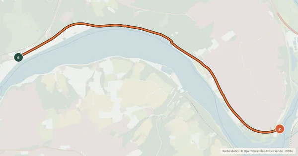Kartenübersicht der Radroute Radroute 52-53