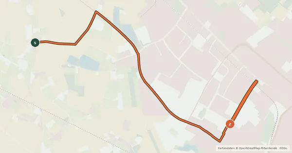 Kartenübersicht der Radroute Radroute 53-59