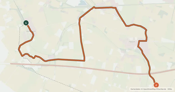 Kartenübersicht der Radroute Radroute 53-63