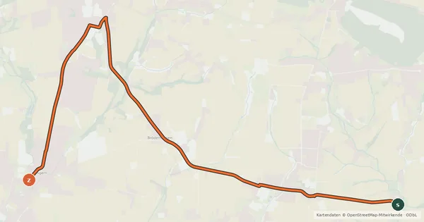 Kartenübersicht der Radroute Radroute 55-58