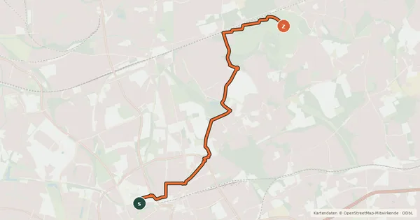 Kartenübersicht der Radroute Radroute 57-59