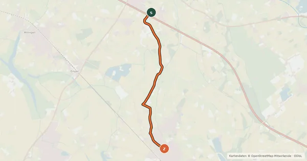 Kartenübersicht der Radroute Radroute 58-81