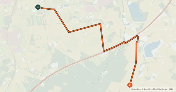 Kartenübersicht der Radroute Radroute 6-12