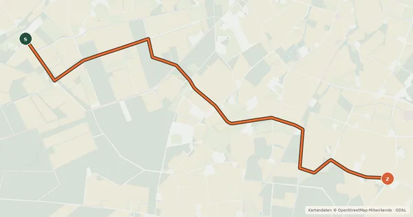 Kartenübersicht der Radroute Radroute 6-52
