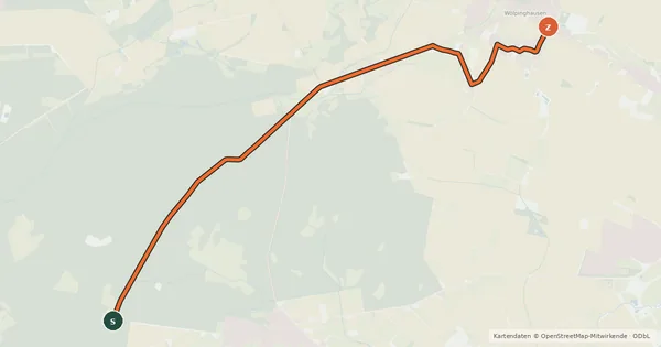 Kartenübersicht der Radroute Radroute 6-78