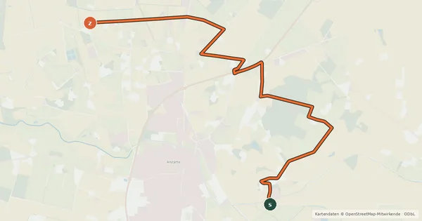 Kartenübersicht der Radroute Radroute 60-65