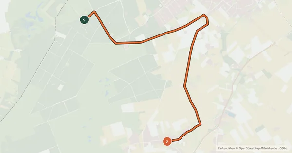 Kartenübersicht der Radroute Radroute 60-88
