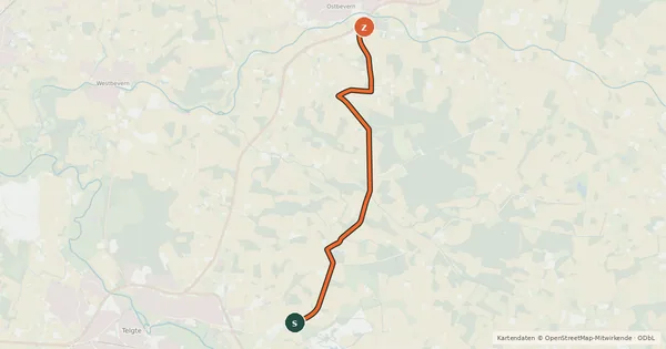 Kartenübersicht der Radroute Radroute 60-99