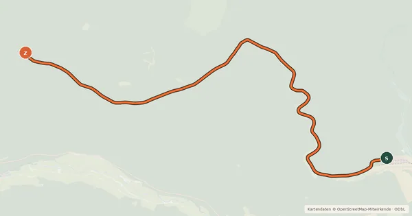 Kartenübersicht der Radroute Radroute 61-65