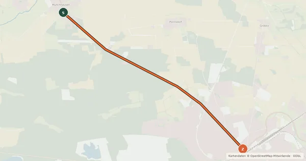 Kartenübersicht der Radroute Radroute 61-76