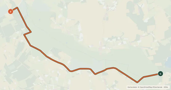 Kartenübersicht der Radroute Radroute 61-81