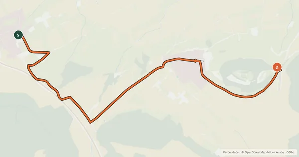 Kartenübersicht der Radroute Radroute 62-63
