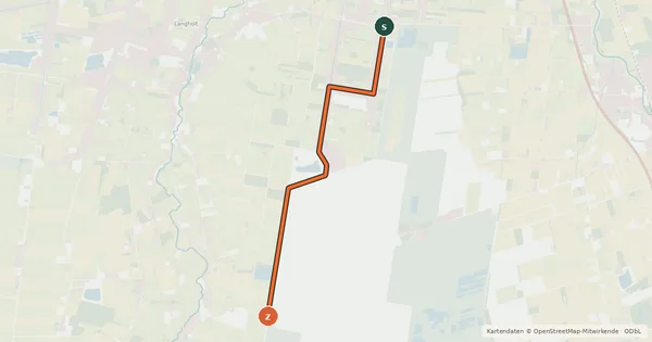 Kartenübersicht der Radroute Radroute 62-64