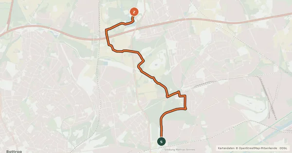 Kartenübersicht der Radroute Radroute 62-65