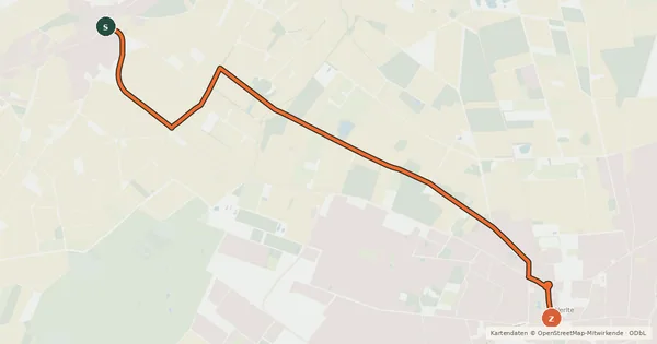Kartenübersicht der Radroute Radroute 62-69