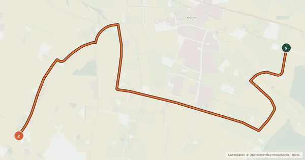 Kartenübersicht der Radroute Radroute 62-72