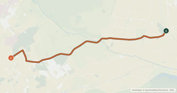 Kartenübersicht der Radroute Radroute 63-64
