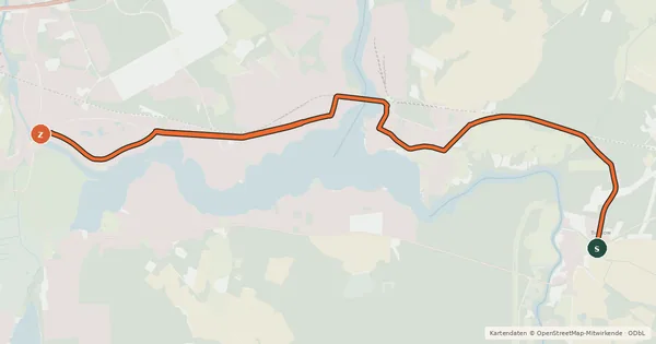 Kartenübersicht der Radroute Radroute 63-85