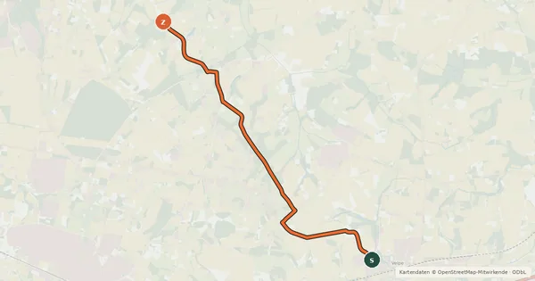 Kartenübersicht der Radroute Radroute 63-85